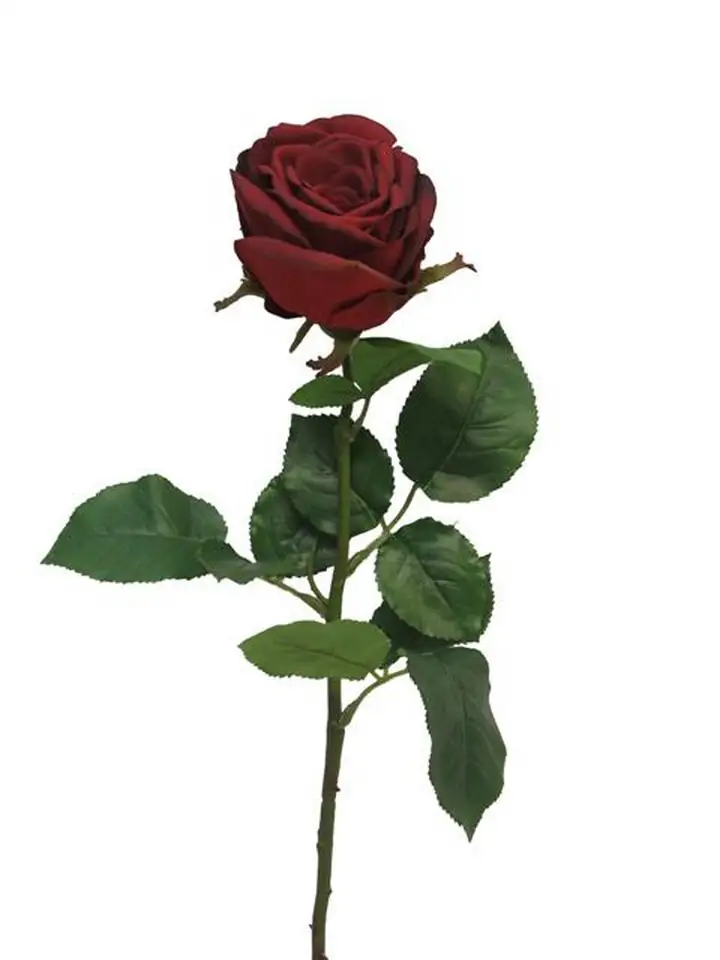 Роза 68см пласт. - Rosa Servati red