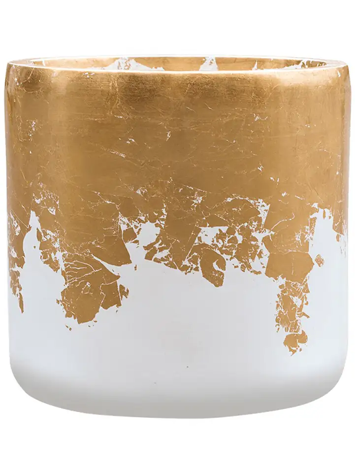 Luxe Lite D33 H31 - Glossy Cylinder White-Gold