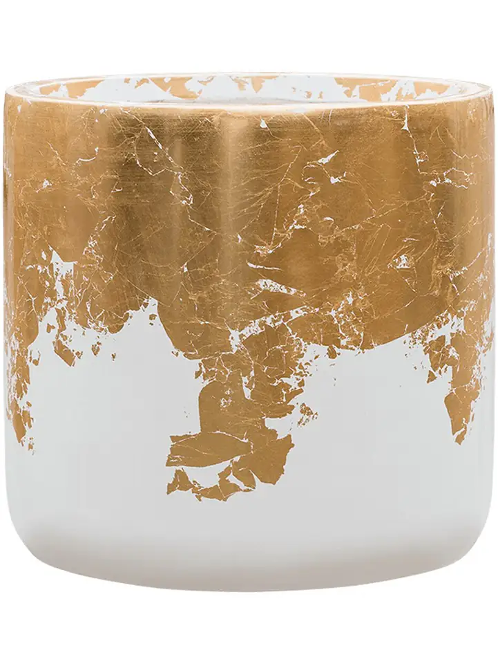 Luxe Lite D40 H38 - Glossy Cyinder White-Gold