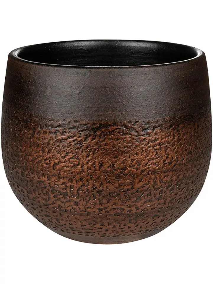 Кашпа керамика D18 H16 - Mya Pot Shiny Mocha