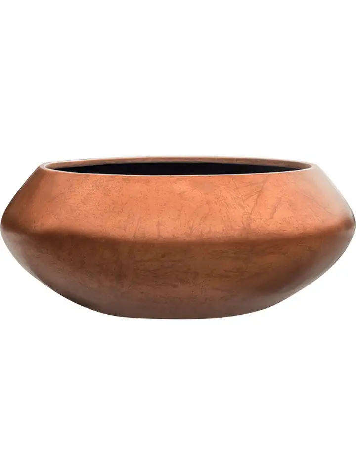 Silver Leaf Bowl D55 H22 - matt copper