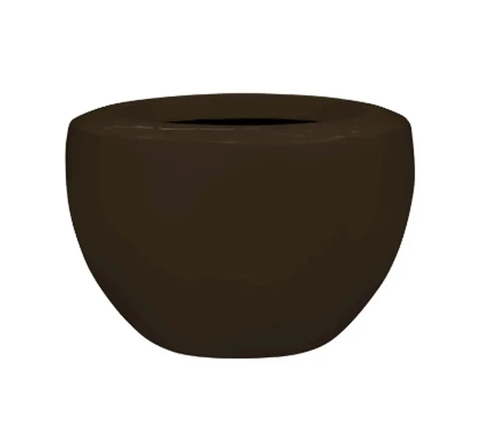 Плантер D60 Н38 - Unica Coppa Sepia brown