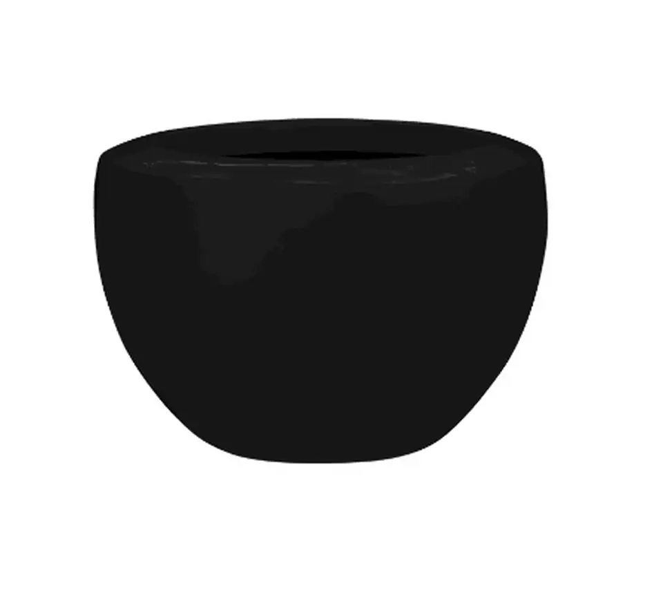 Плантер D60 Н38 - Unica Coppa Graphite black