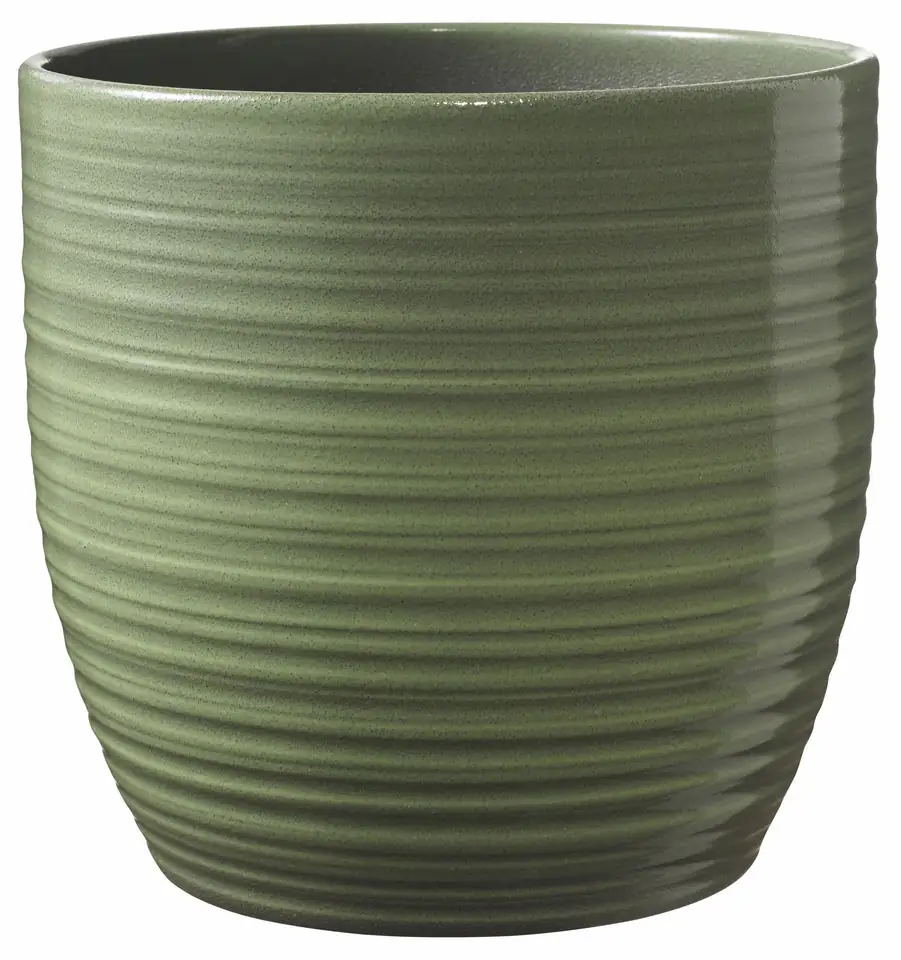 Bergamo D19 H18 - leaf green glaze
