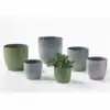 Bergamo D19 H18 - leaf green glaze - Image 3