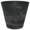 Artstone Round black 22 H20