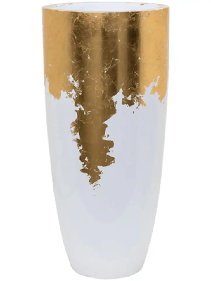 Luxe Lite D35 H75 - Glossy White-Gold