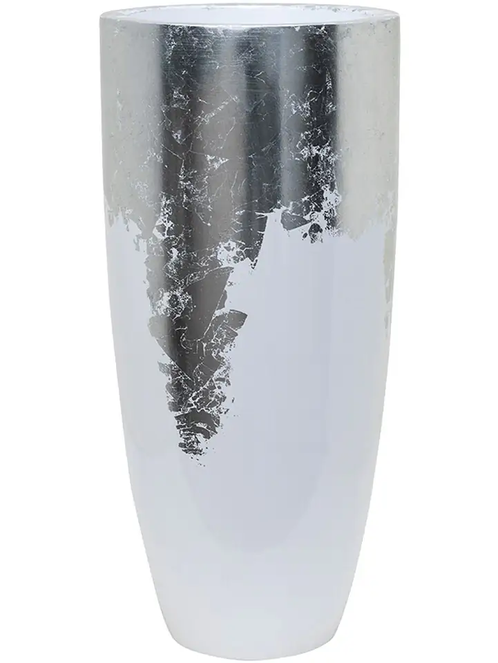 Luxe Lite D35 H75 - Glossy White-Silver