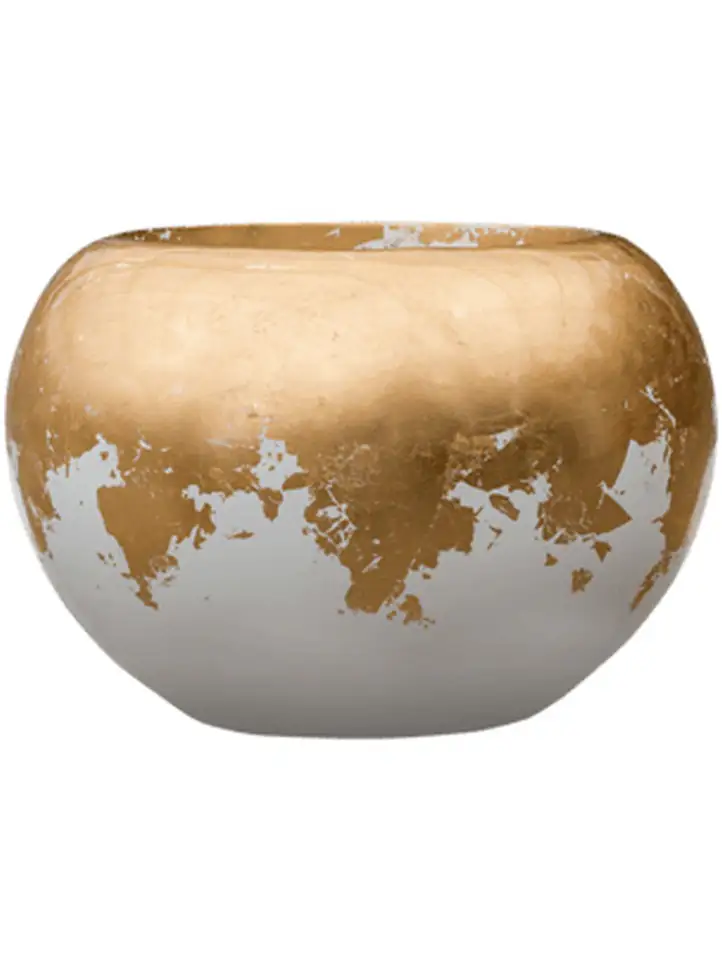 Luxe Lite D39 H27 - Glossy Globe White-Gold