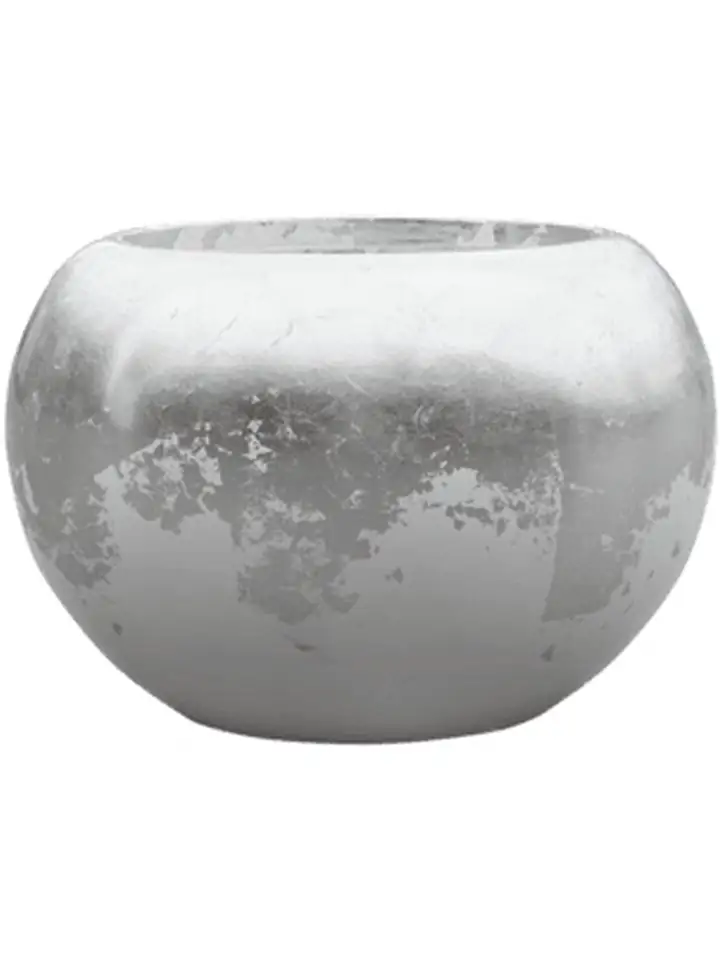 Luxe Lite D39 H27 - Glossy Globe White-Silver