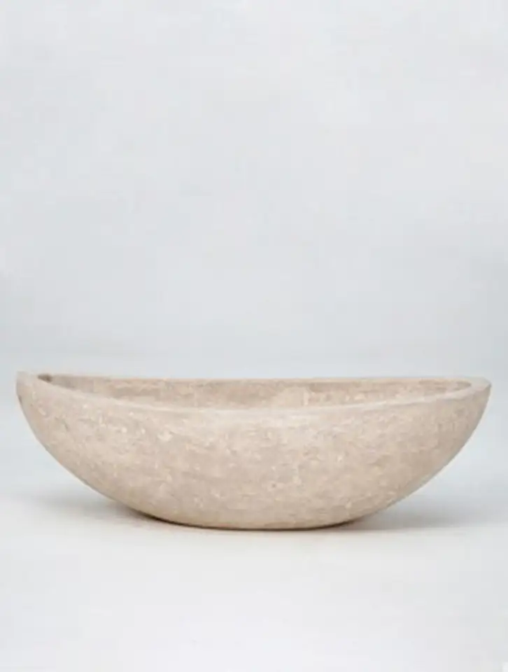 Polystone Boat 42x20 Н13 -  Natural
