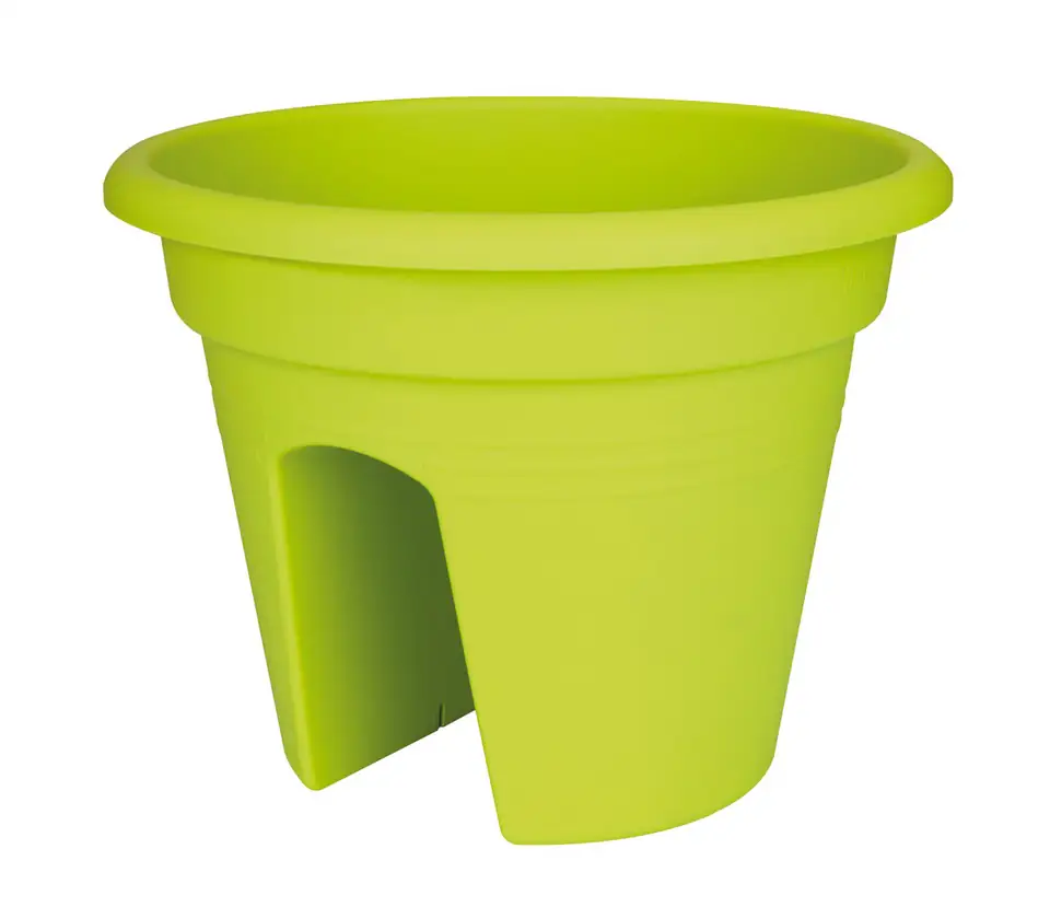 Саксия 30см пласт - gb flower bridge lime green