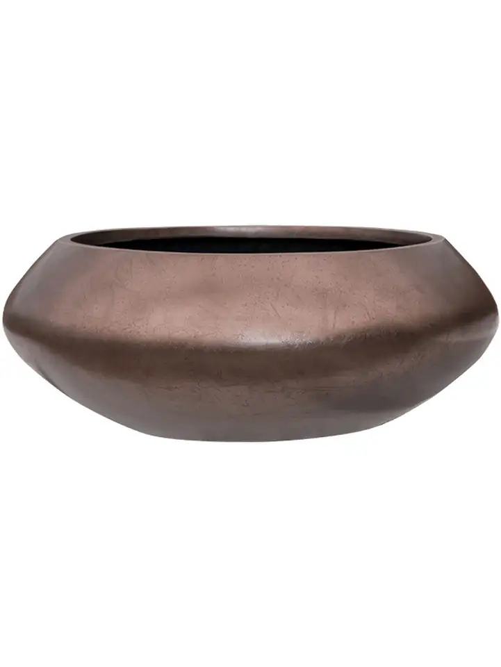 Silver Leaf Bowl D40 H15 - matt coffee