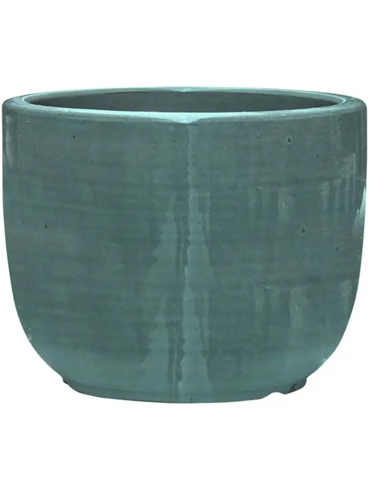 Plain Striped D21 H16 - Couple aqua