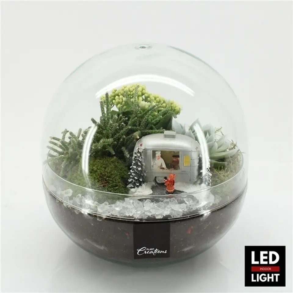 Коледна аранжировка D28 H28 - Arrangement in glass