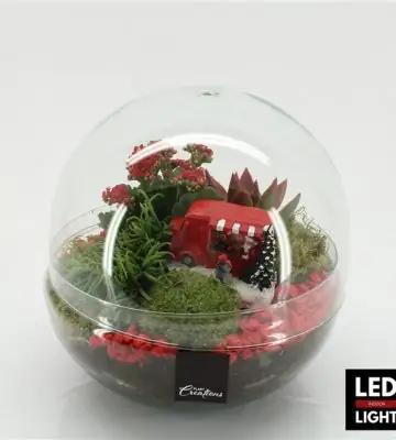 Коледна аранжировка D28 H28 - Arrangement in glass