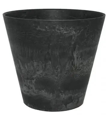 Artstone Round black 27 H24