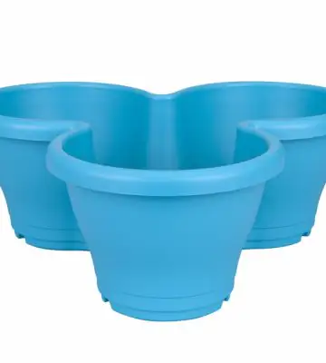 Саксия верт. градина пласт - M aqua blue