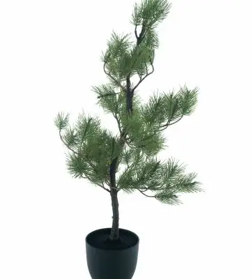 Бор дърво 95см пласт. в саксия - Needle Pine tree in pot Ester green