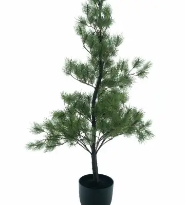 Бор дърво 135см пласт. в саксия - Needle Pine tree in pot Ester green