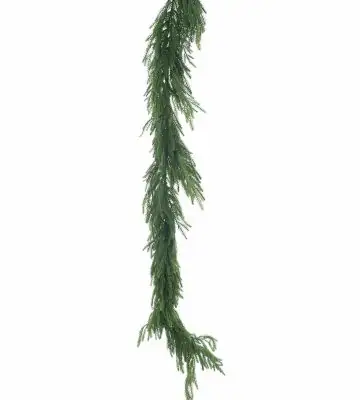Бор гирлянда 185см пласт. - Long pine garland Ollie green